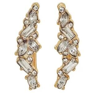 SUGARFIX by BaubleBar Crystal Cluster Ear Crawlers - Gold